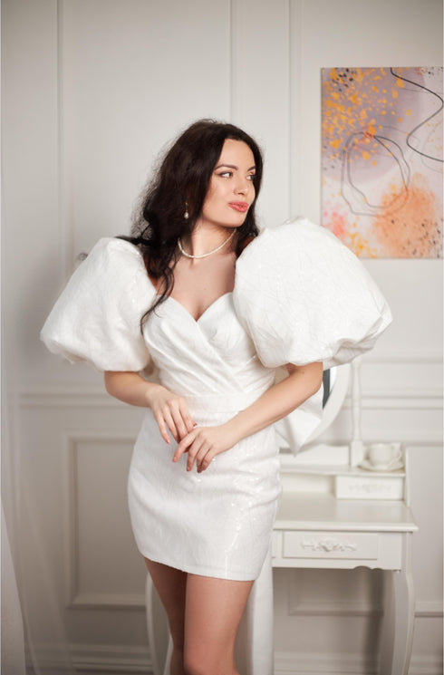 White wedding dress